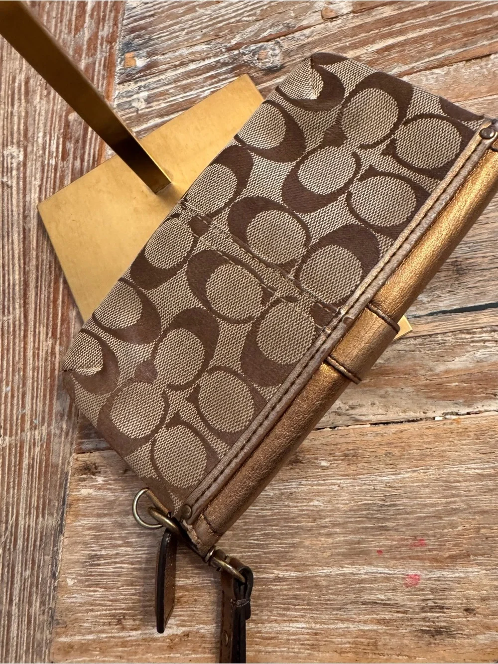 Coach Special Edition 2004 Leather Signature Wristlet
